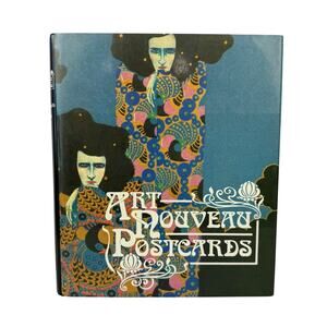 Art Nouveau Postcards by Giovanni Fanelli Ezio Godoli Hardcover Book Rizzoli DJ